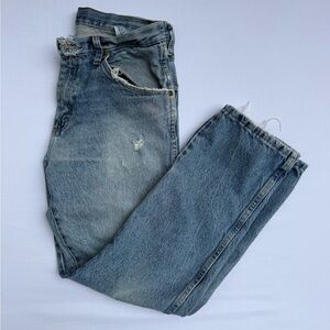 Wrangler Men's Faded Blue Relaxed Jeans 32 x 30